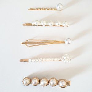 ADD ON ITEM ** Pearl Hairclips
